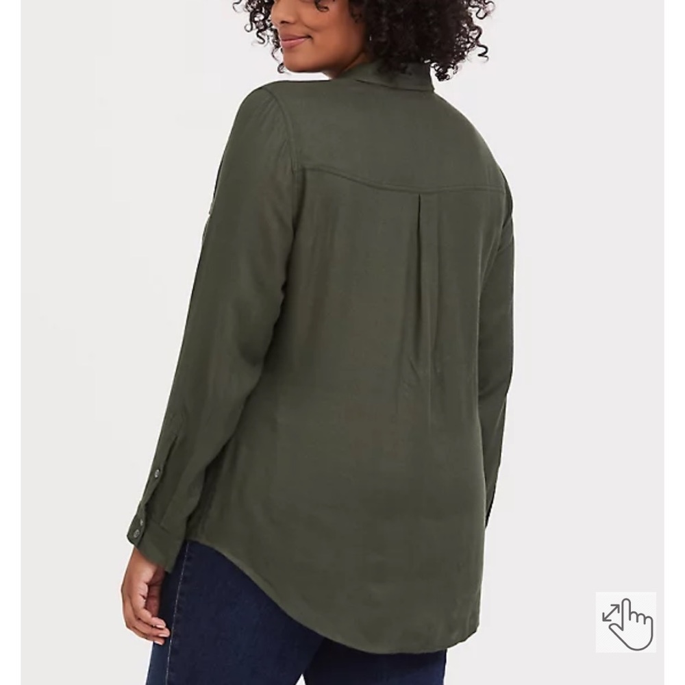 Torrid Utility Button Up - Picture 9 of 9